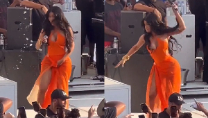 Cardi B threw a microphone at Jane Doe during her performance