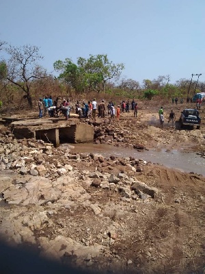 NADMO officers were able to retrieve the bodies of the victims