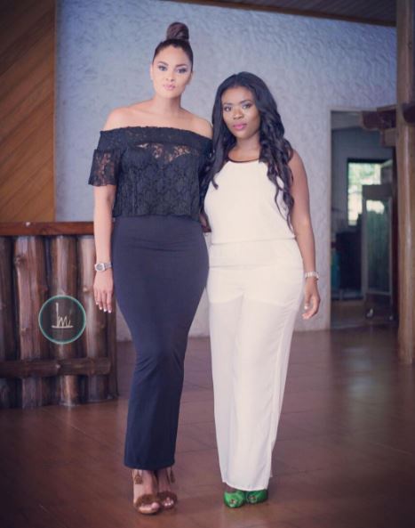 Menaye Donkor with Deloris Frimpong Manso aka Delay