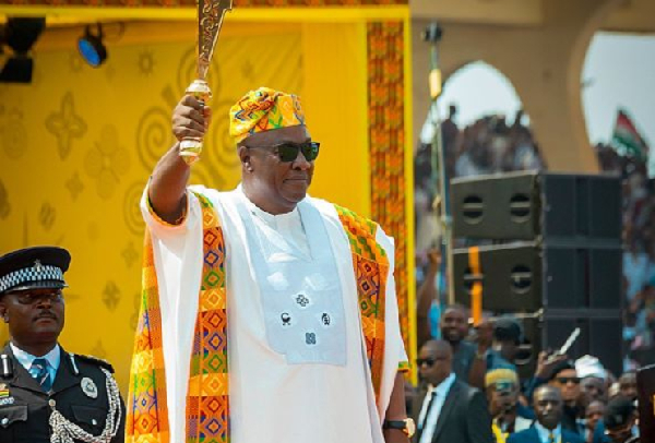 President John Dramani Mahama in his symbolic outfit