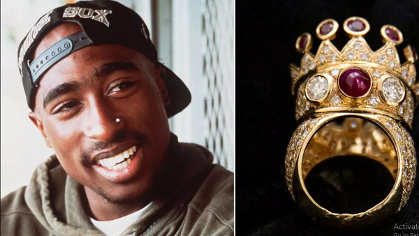 Tupac Shakur's gold ring is set to go on sale