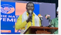 Desmond Kwame Abrefa, the presidential candidate for Save the Nation Movement