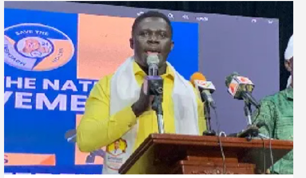 Desmond Kwame Abrefa, the presidential candidate for Save the Nation Movement