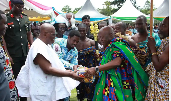 President Akufo-Addo and Ogyeahoho Yaw Gyebi ll