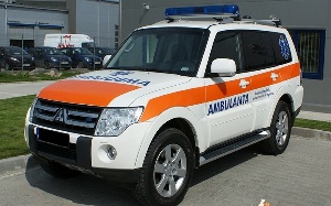 File photo: A Mitsubishi ambulance of the Ghana Health Service was auctioned at GHC350