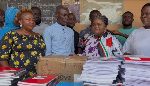 The donation at the Ohiamadwen District Authority (DA) Primary School