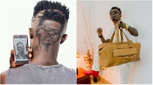 The unimaginable haircut of the SM fan had the face of Dancehall King Shatta Wale on it