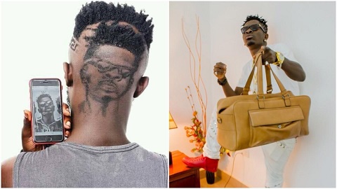 The unimaginable haircut of the SM fan had the face of Dancehall King Shatta Wale on it