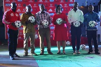 Stephen Appiah and Vodafone Executives