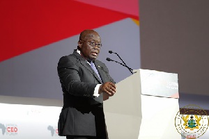 President Akufo-Addo speaking at the 6th Africa CEO Forum