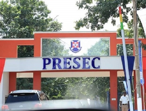 File Photo: Entrance of PRESEC, Legon