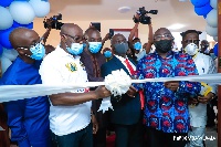 VP Bawumia (second right) at the launch of a free tertiary education project