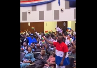 NPP leaders and supporters jubilating to Dr Bawumia's announcement