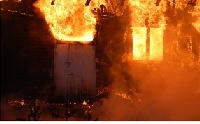 Building razed down with fire (file photo)