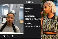 Ghanaian socialite and musician Mona Montrage, popularly known as Haji4Real