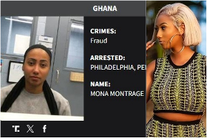 Ghanaian socialite and musician Mona Montrage, popularly known as Haji4Real