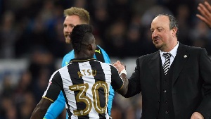 Christian Atsu has jumped to the defence of his manager over the Magpies' playing style