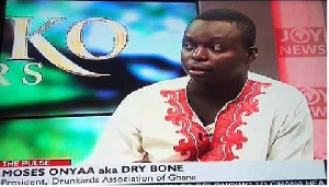 Moses Onyaa, President of Ghana Drunkards Association