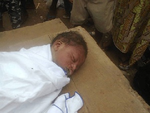 3-day old baby left at refuse site by mother