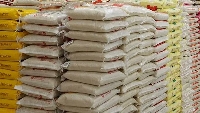 File photo of rice bags