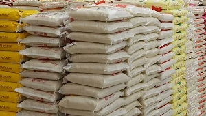 File photo of rice bags