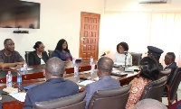 Attorney General, Gloria Akuffo in talks with the newly inaugurated 9-member Governing Board of EOCO
