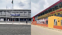 The UG stadium and the newly built TnA stadium