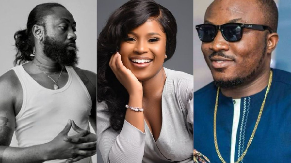 (L-R): Pappy Kojo, Berla Mundi and DKB have all weighed in on the Akwaaba–Oobake saga