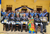 District Grand Lodge of Ghana members and leaders pose for a picture