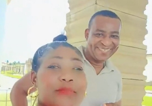 Screenshot of Chairman Wontumi and the fan from the X video