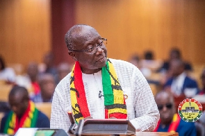 Ken Ofori-Atta addressing parliament during the 2023 budget reading