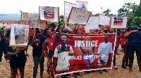 The residents are demanding a transparent investigation and justice for Acheampong.