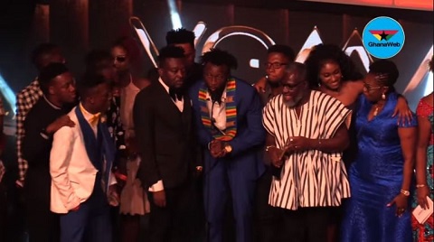 The late Ebony's family and manager took the 'Artiste of the Year' award in her stead