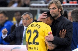 KP Boateng and Jurgen Klopp at Dortmund