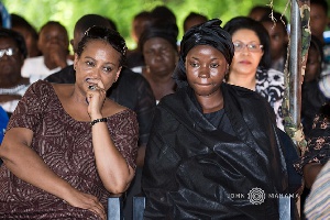 Barbara Mahama [in black], wife of late Major Maxwell Mahama.