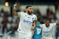 Benzema scored three goals in his first game for Al-Hilal