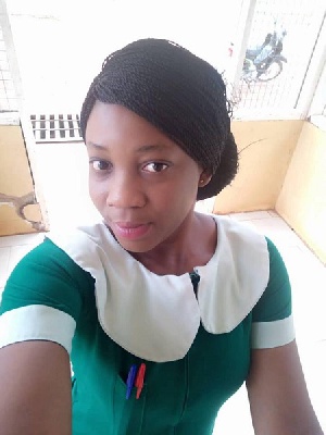 The young midwife has been identified as Sophia Safia Sulemana of the Kunkwa Health Centre