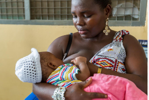 Photo of a nursing mother