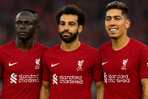L-R: Sadio Mane, Mohammed Salah and Roberto Firmino