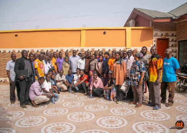 Staff in a group photograph