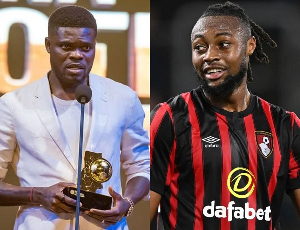 Thomas Partey (L) won the Ghana Footballer of the Year and Semenyo (R) was a nominee