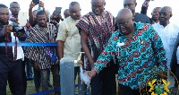 President Nana Addo Dankwa Akufo-Addo commissioning the Wa Water Project
