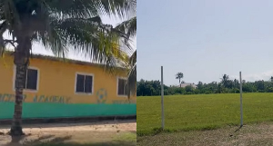 Nii Odartey Lamptey's Glow Lamp Soccer Academy training facility