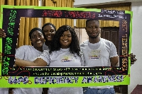 Some of the students at the event