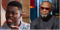 A Plus (L) has had a heated confrontation with Ola Michael (R) on United Showbiz