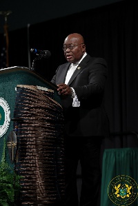 President Akufo-Addo speaking at the Africa Peace Leadership Awards