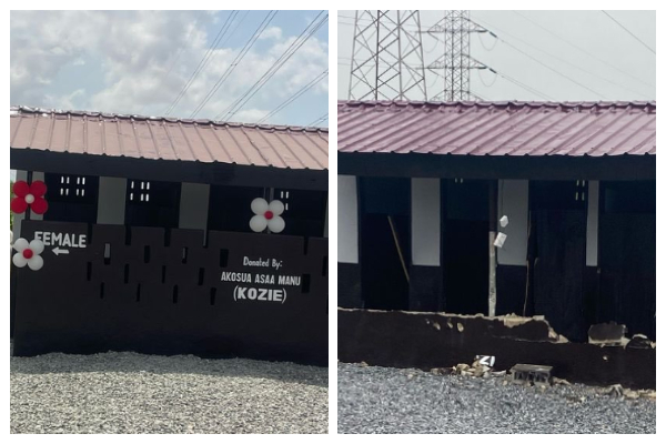 The facility was built to address pressing sanitation needs in the community