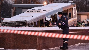 File photo of a crashed bus