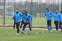 Emmanuel Boateng training with his new teammates