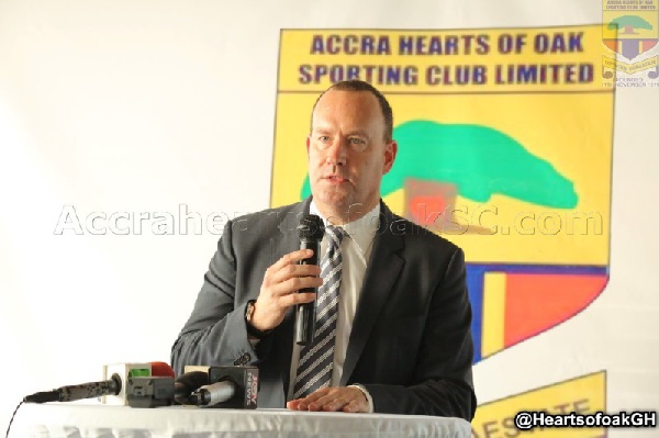 Mark Daniel Noonan was appointed head coach of Accra Hearts of Oak last month